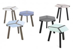 Стол журн. ESA 07.35 M318 light  blu/ L002 oak spessart в Полевском - polevskoy.mebel24.online | фото