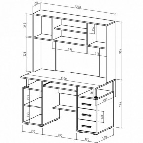 Стол компьютерный Амбер-18 в Полевском - polevskoy.mebel24.online | фото 2