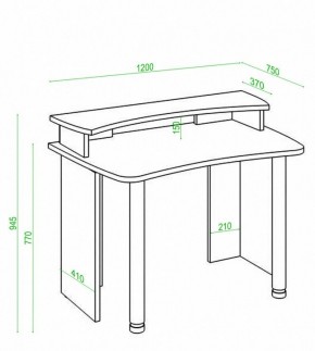 Стол компьютерный Домино Лайт СКЛ-Софт120+НКИЛ120 в Полевском - polevskoy.mebel24.online | фото 2