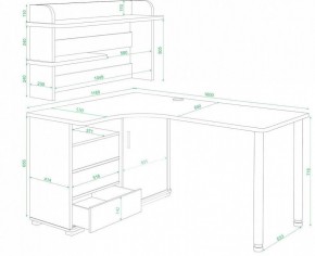 Стол компьютерный Домино нельсон СР-145М в Полевском - polevskoy.mebel24.online | фото 2