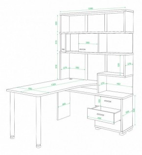 Стол компьютерный Домино нельсон СР-420-130 в Полевском - polevskoy.mebel24.online | фото 2