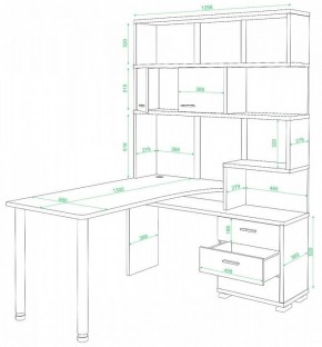 Стол компьютерный Домино нельсон СР-420/130 в Полевском - polevskoy.mebel24.online | фото 2