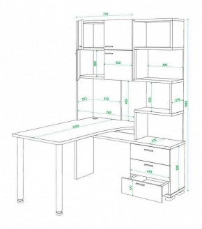 Стол компьютерный Домино нельсон СР-500М140 в Полевском - polevskoy.mebel24.online | фото 3