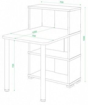 Стол компьютерный Домино СБ-10М/3 в Полевском - polevskoy.mebel24.online | фото 2