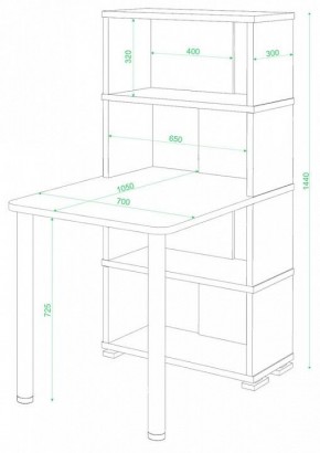 Стол компьютерный Домино СБ-10М/4 в Полевском - polevskoy.mebel24.online | фото 2