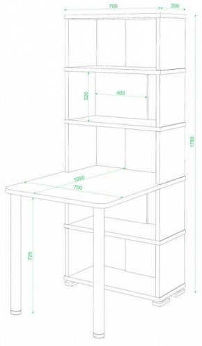 Стол компьютерный Домино СБ-10М/5 в Полевском - polevskoy.mebel24.online | фото 2