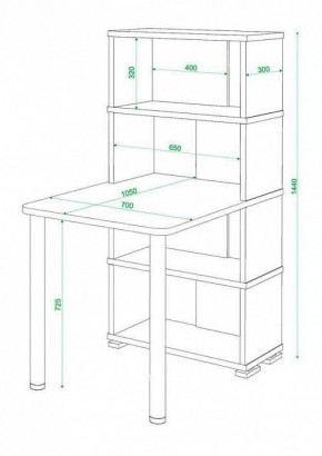 Стол компьютерный Домино СБ-10М4 в Полевском - polevskoy.mebel24.online | фото 3