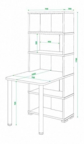 Стол компьютерный Домино СБ-10М5 в Полевском - polevskoy.mebel24.online | фото 4