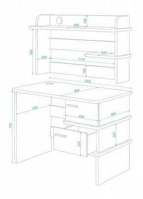 Стол компьютерный Домино СД-15 в Полевском - polevskoy.mebel24.online | фото 2