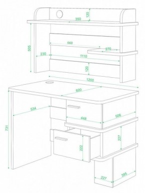 Стол компьютерный Домино СД-15 в Полевском - polevskoy.mebel24.online | фото 2