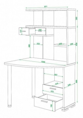 Стол компьютерный Домино СК-20 в Полевском - polevskoy.mebel24.online | фото 5