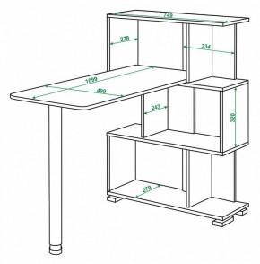 Стол компьютерный Домино СЛ-5-3СТ в Полевском - polevskoy.mebel24.online | фото 2