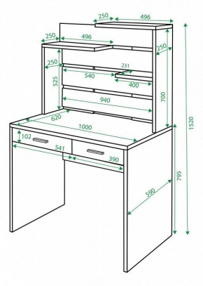 Стол компьютерный Домино СП-22 в Полевском - polevskoy.mebel24.online | фото 2