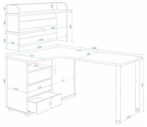 Стол компьютерный Домино СР-145М в Полевском - polevskoy.mebel24.online | фото 3