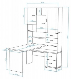 Стол компьютерный Домино СР-620/140 в Полевском - polevskoy.mebel24.online | фото 2