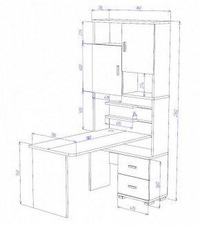 Стол компьютерный Домино СР-720/180 в Полевском - polevskoy.mebel24.online | фото 2