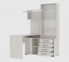 Стол компьютерный "ПКС-11" ЛЕВЫЙ (дуб крафт белый) в Полевском - polevskoy.mebel24.online | фото 2