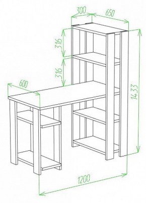 Стол компьютерный Slim СТН-145/120 в Полевском - polevskoy.mebel24.online | фото 2