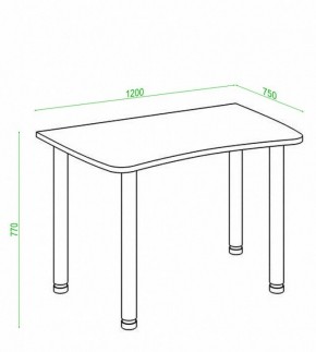 Стол офисный Домино Лайт СКЛ-Софт120МО в Полевском - polevskoy.mebel24.online | фото 3