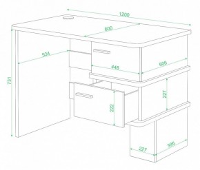 Стол письменный Домино СД-15 в Полевском - polevskoy.mebel24.online | фото 2