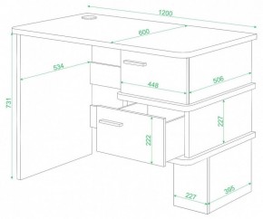 Стол письменный Домино СД-15 С в Полевском - polevskoy.mebel24.online | фото 2