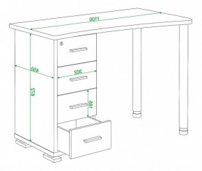 Стол письменный Домино СКМ-50 в Полевском - polevskoy.mebel24.online | фото 6