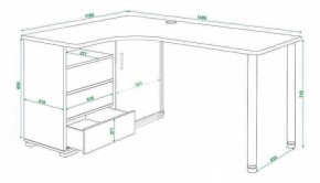 Стол письменный Домино СР-145СМ в Полевском - polevskoy.mebel24.online | фото 5
