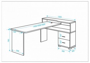 Стол письменный Домино СР-620/160 C в Полевском - polevskoy.mebel24.online | фото 2