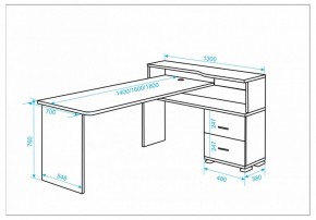 Стол письменный Домино СР-620/160 C в Полевском - polevskoy.mebel24.online | фото 2