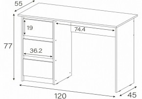 Стол письменный Идена в Полевском - polevskoy.mebel24.online | фото 4