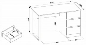 Стол письменный СПм-205 в Полевском - polevskoy.mebel24.online | фото 4