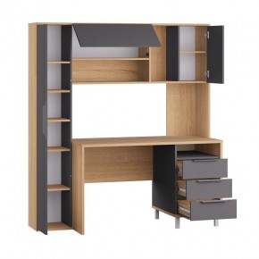 Стол рабочий 12.95 N Комфорт (Дуб сонома, Темно - серый U2601) в Полевском - polevskoy.mebel24.online | фото 2