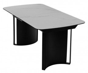 Стол RASMUS 160 TL-45 Белый мрамор, испанская керамика / черный каркас, ®DISAUR в Полевском - polevskoy.mebel24.online | фото 3