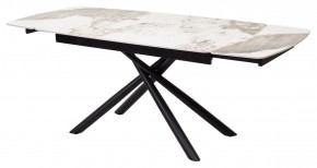 Стол RIVOLI 140 GLOSS LUXURY PANDORA SOLID CERAMIC / BLACK, ®DISAUR в Полевском - polevskoy.mebel24.online | фото 7