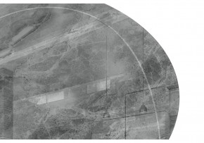 Стол стеклянный Норфолк 100х78 серый мрамор / черный в Полевском - polevskoy.mebel24.online | фото 5