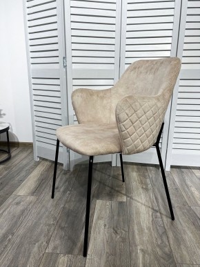 Стул AMARETTO VBP206 античный светло-бежевый, велюр без пальчикового эффекта /черный каркас, М-City в Полевском - polevskoy.mebel24.online | фото 7