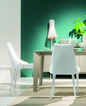 Стул CLARA 40.11 (TR505 white with sand cordonet, экокожа) в Полевском - polevskoy.mebel24.online | фото 2