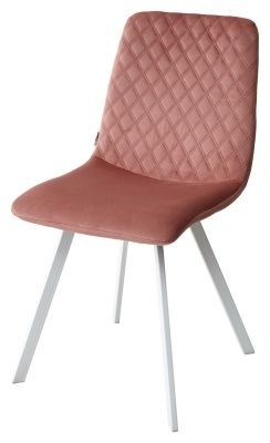 Стул DAIQUIRI BLUVEL-52 PINK / белый каркас, велюр М-City в Полевском - polevskoy.mebel24.online | фото 1