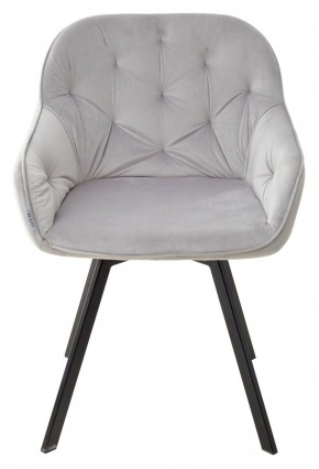 Стул GALE 360 град. поворот. BLUVEL-03 LIGHT GREY, велюр/ черный каркас, М-City в Полевском - polevskoy.mebel24.online | фото 3