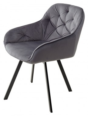 Стул GALE 360 град. поворот. BLUVEL-14 GREY, велюр/ черный каркас, М-City в Полевском - polevskoy.mebel24.online | фото 5
