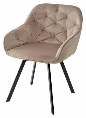 Стул GALE 360 град. поворот. BLUVEL-40 BEIGE, велюр/ черный каркас, М-City в Полевском - polevskoy.mebel24.online | фото 1