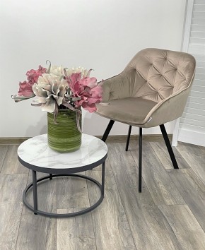 Стул GALE 360 град. поворот. BLUVEL-40 BEIGE, велюр/ черный каркас, М-City в Полевском - polevskoy.mebel24.online | фото 2