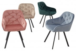 Стул GALE 360 град. поворот. BLUVEL-40 BEIGE, велюр/ черный каркас, М-City в Полевском - polevskoy.mebel24.online | фото 3