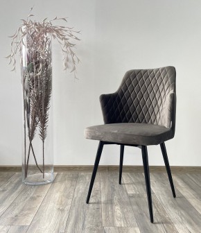 Стул HERMAN 360 град. ГРАФИТ #14, велюр / черный каркас М-City в Полевском - polevskoy.mebel24.online | фото 2