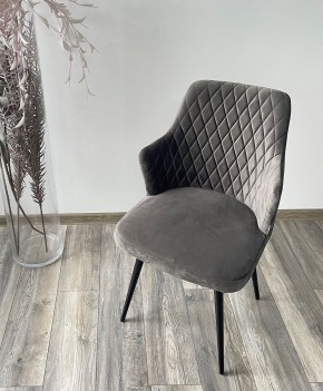Стул HERMAN 360 град. ГРАФИТ #14, велюр / черный каркас М-City в Полевском - polevskoy.mebel24.online | фото 3