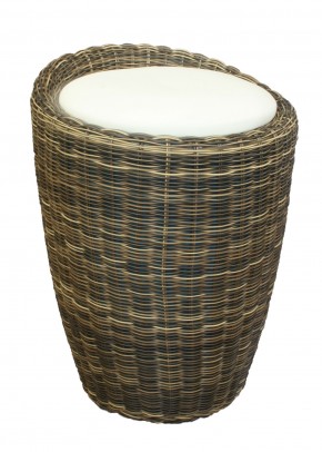 Табурет с местом для хранения LM-1100Rattan, кремовый в Полевском - polevskoy.mebel24.online | фото