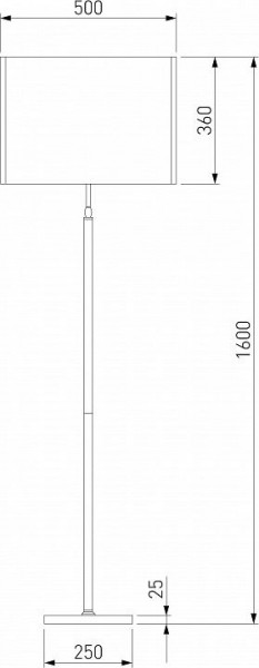 Торшер Eurosvet Notturno 01163/1 латунь в Полевском - polevskoy.mebel24.online | фото 2