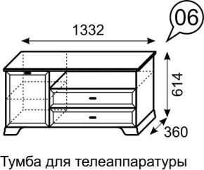 Тумба для телеаппаратуры Венеция 6 бодега в Полевском - polevskoy.mebel24.online | фото 3