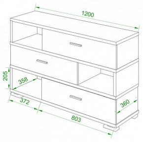 Тумба комбинированная Домино СБ-40/3-ПВК в Полевском - polevskoy.mebel24.online | фото 2