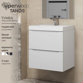 Тумба под раковину Uperwood Tanos 100 см, подвесная, белая матовая в Полевском - polevskoy.mebel24.online | фото 4